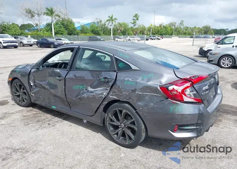 2019 Honda Civic Sport из США, поврежденный, VIN 19XFC2F84KE037556